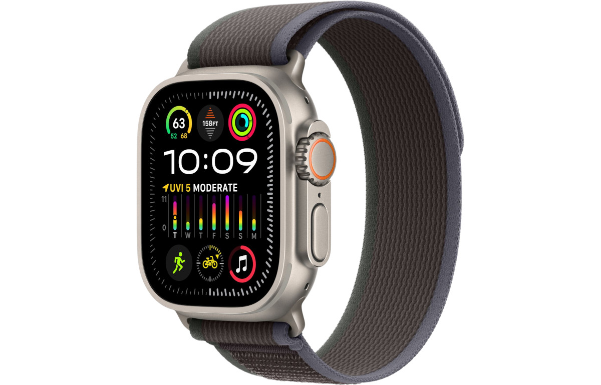 xyz - Smartwatch Apple Watch Ultra 2 GPS + Cellular koperta tytanowa 49mm + opaska Trail niebieski/czarny S/M - abc