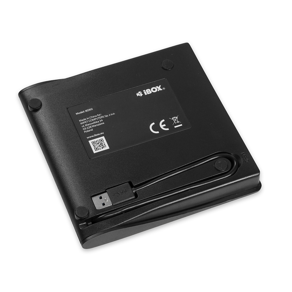 Фото - Оптичний привод iBOX Napęd zewnętrzny  IED02 USB 3.0 NOIBDWBEZ010 