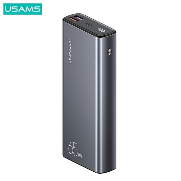 xyz - PowerBank USAMS PB59 CMXLOGTC01 (US-CD165) 30000 mAh 65W 2xQC3.0+PD Fast Charge czarny - abc