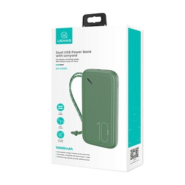 xyz - Powerbank Usams PB56 10000mAh zielony - abc