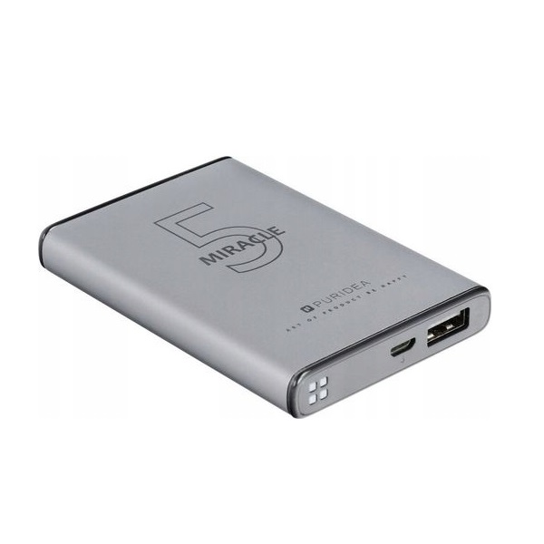 Powerbank Puridea S12 5000mAh szary