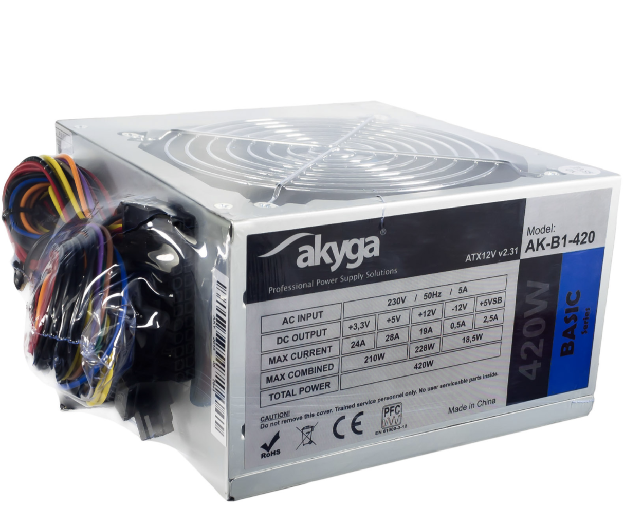 xyz - Zasilacz Akyga AK-B1-420 (420W) 120mm wentylator - abc