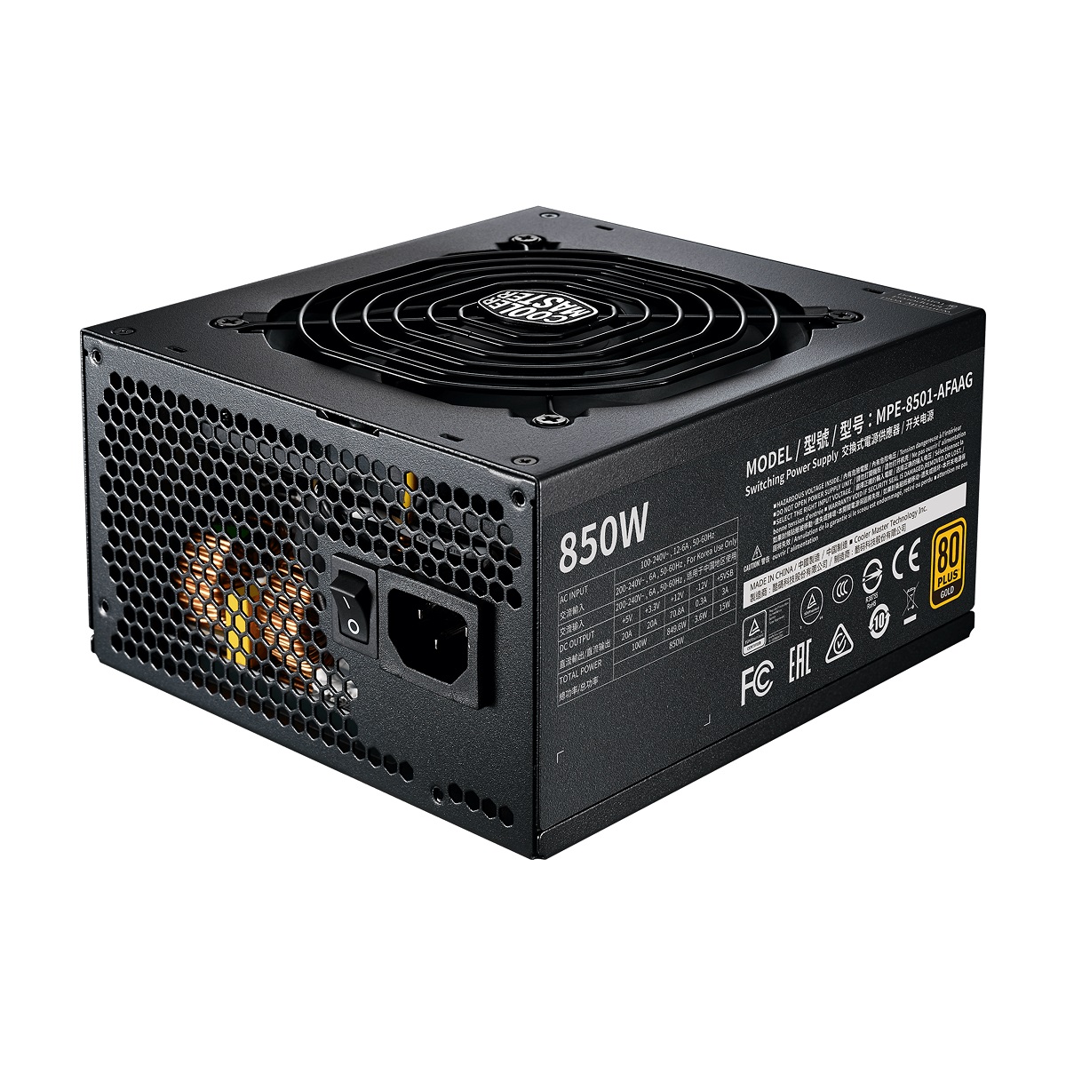 xyz - Zasilacz Cooler Master PSU MWE Gold-v2 850W 80+ - abc