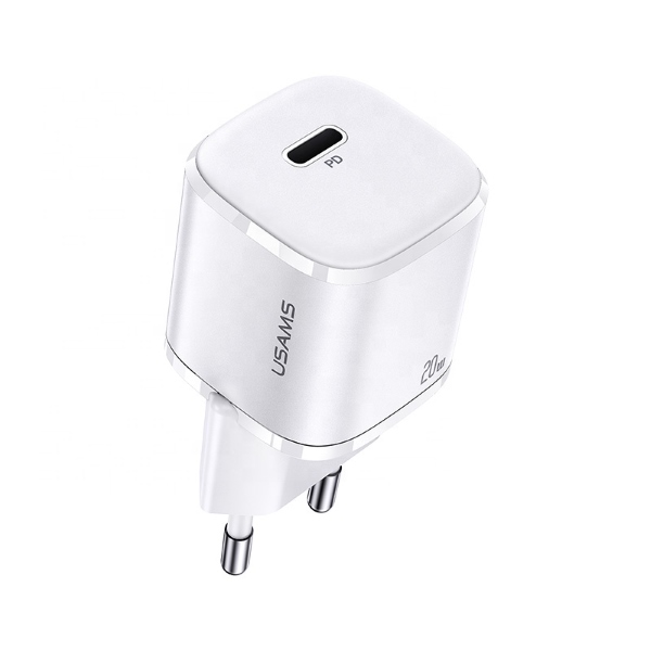 Ładowarka sieciowa USAMS T36 CC124TC02 (US-CC124) 1xUSB-C Biała