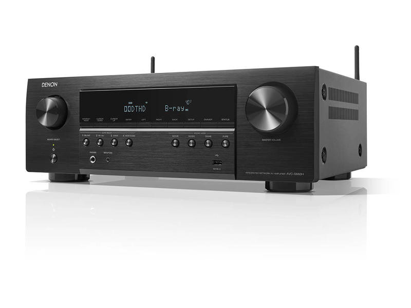 xyz - Amplituner Denon AVC-S660H 5.2 HD, HEOS czarny - abc