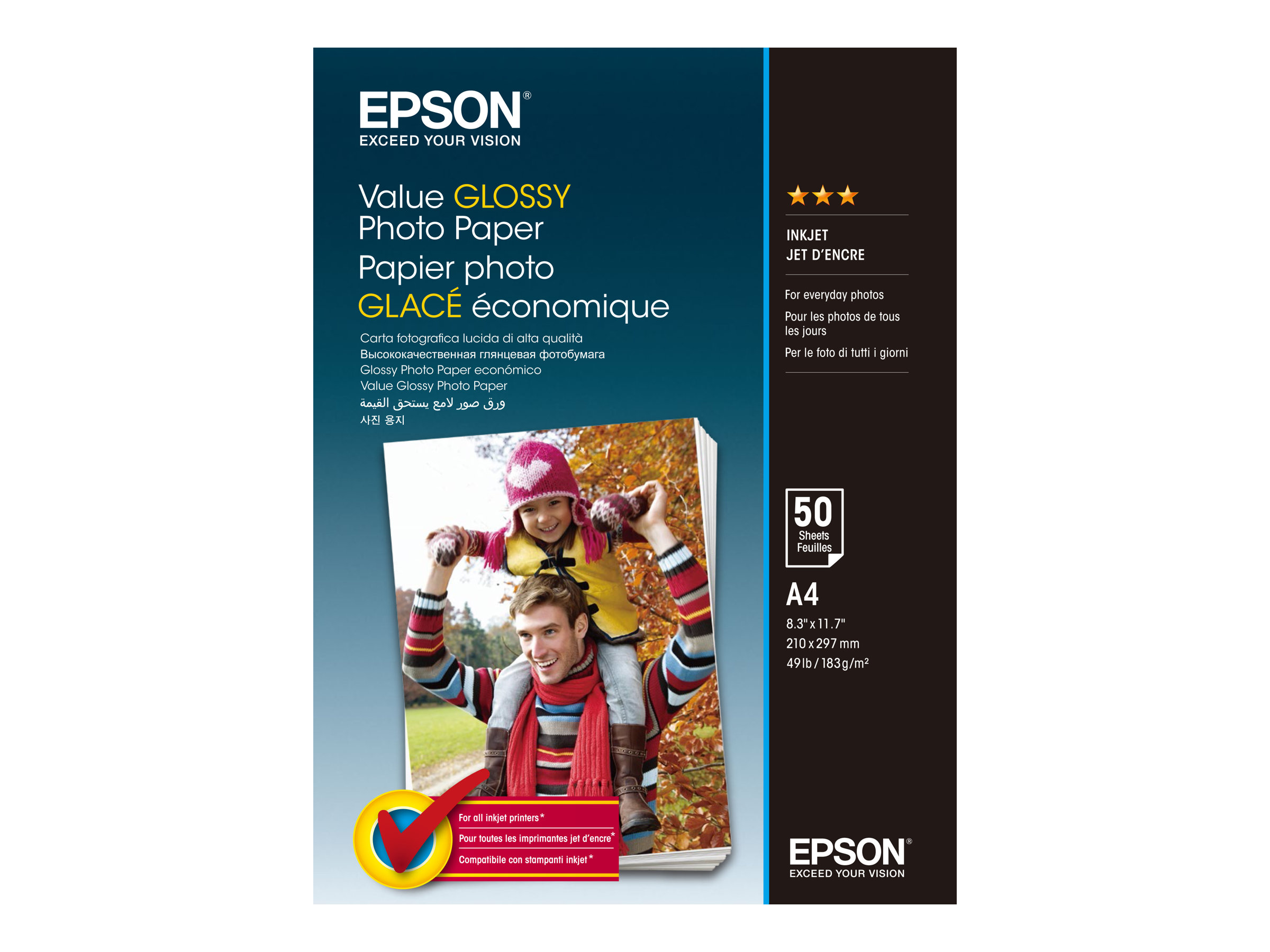 xyz - Epson Value Glossy Photo Paper A4 50 Kartek - abc