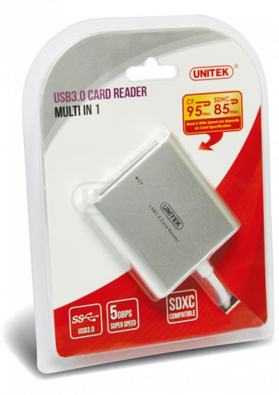 xyz - Unitek CZYTNIK KART PAMIĘCI ALL-IN-ONE  USB 3.0; Y-9313 - abc