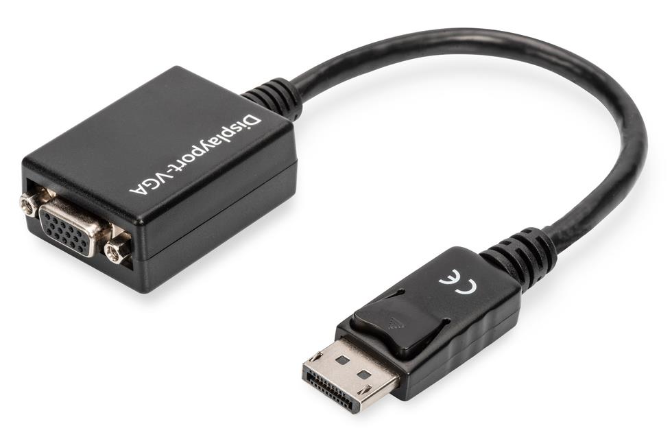 xyz - ASSMANN Adapter DisplayPort do VGA, DP/HD15 M/F, 0.15cm - abc