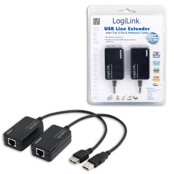 xyz - LogiLink Extender USB przez RJ45 , do 60m - abc