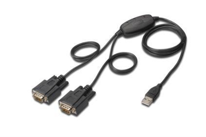 xyz - Digitus Kabel adapter USB 2.0 do 2xRS232 (COM) (Chipset: FTDI / FT2232H) - abc