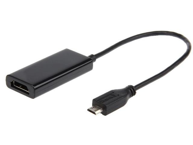 xyz - ADAPTER MHL(M)->HDMI(F)+USB MICRO(BF)(5PIN) 16CM GEMBIRD - abc