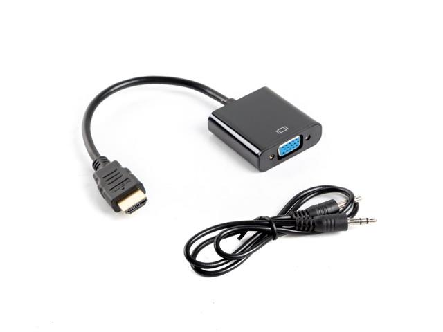 xyz - LANBERG Adapter HDMI-A (M) -> VGA (F) + audio na kablu - abc