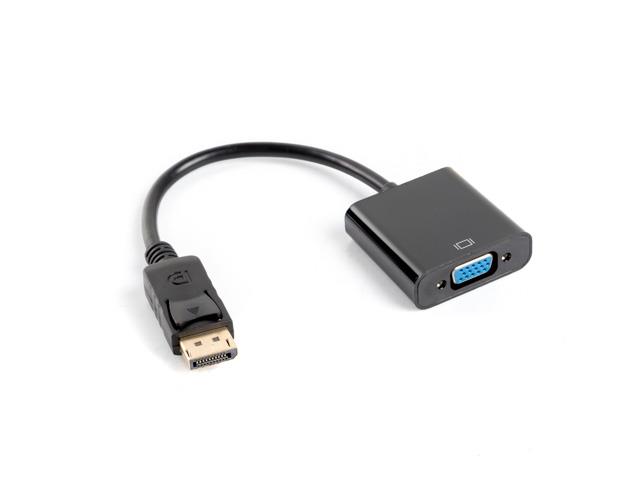 xyz - LANBERG Adapter DisplayPort (M) -> VGA 15 pin (F) czarny na kablu - abc