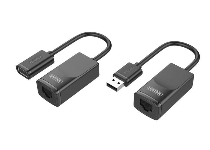 xyz - Unitek Przedłużacz USB po skrętce 60m, Y-UE01001 - abc