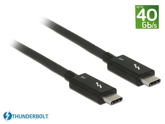 xyz - Delock Kabel Thunderbolt 3 M/M 0.5m czarny - abc