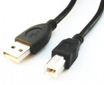 xyz - KABEL drukarkowy USB AM-BM 2.0 1,8M Black 100% Miedź GEMBIRD - abc