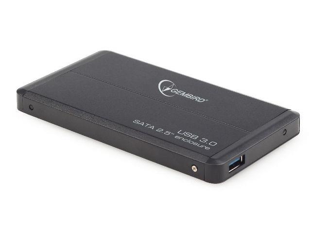 xyz - KIESZEŃ HDD ZEWNĘTRZNA SATA GEMBIRD 2.5" USB 3.0 BLACK - abc