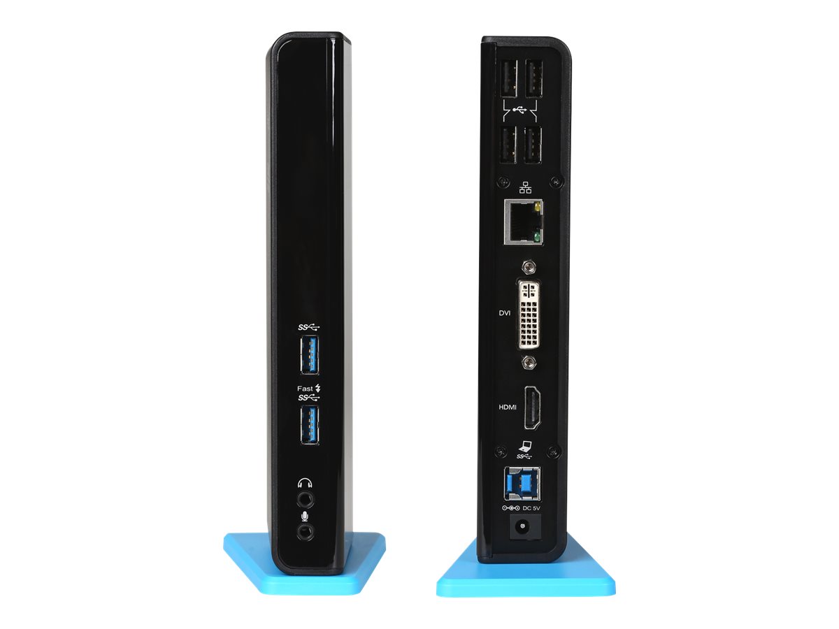 xyz - Stacja dokująca i-tec USB 3.0 1x DVI 1x HDMI 2048x1152 Px+Adapter DVI-VGA GLAN 2x USB 3.0 4x USB 2.0 - abc