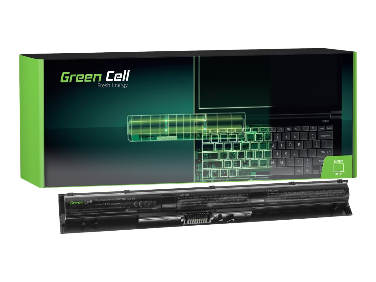 xyz - Bateria Green Cell do HP KI04 HP Pavilion 14-AB 15-AB 15-AK 17-G 4 cell 14,8V - abc