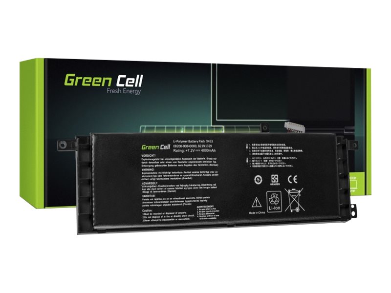 xyz - Bateria Green Cell do Asus X553 X553M X553MA F553 F553M F553MA 4 cell 7.2V - abc