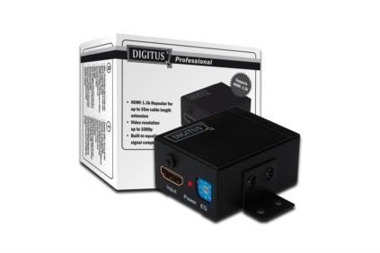 xyz - Digitus Repeater wzmacniacz HDMI do 35m ,Equalizer, 1080p, DTS-HD, HDCP, LPCM - abc