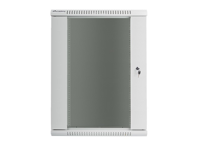 xyz - Szafa instalacyjna wisząca 19" 18U 600x450 szara Lanberg (flat pack) - abc