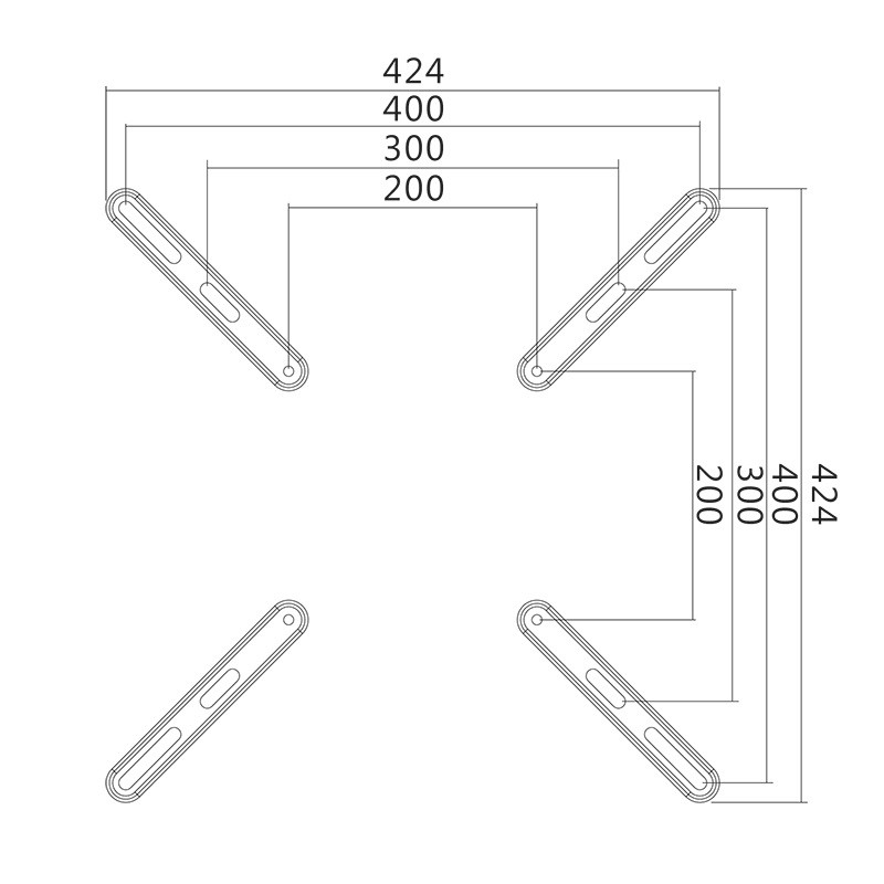 xyz - Adapter dla monitorów LCD/LED VESA 400x400 LogiLink 32-55", max. 30 kg - abc