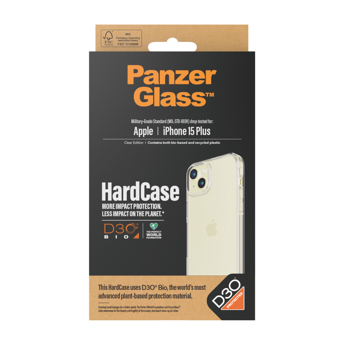 xyz - Etui PanzerGlass HardCase iPhone15 Plus przezroczyste - abc