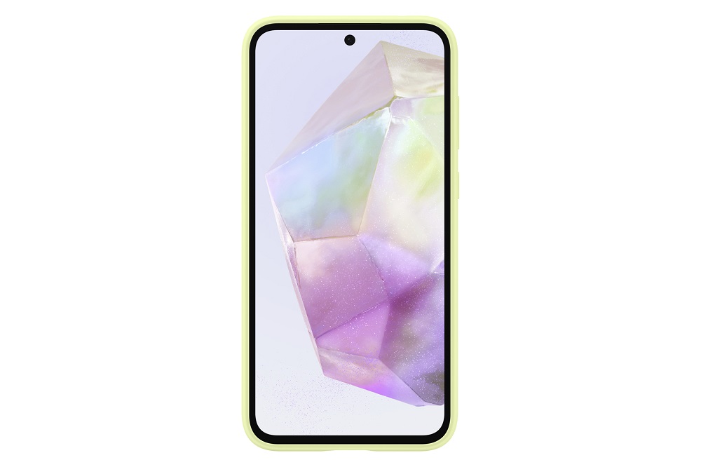 xyz - Etui Samsung Silicone Case Galaxy A35 limonkowe - abc