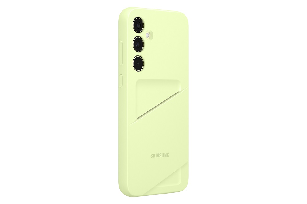 xyz - Etui Samsung Card Slot Case Galaxy A35 limonkowe - abc