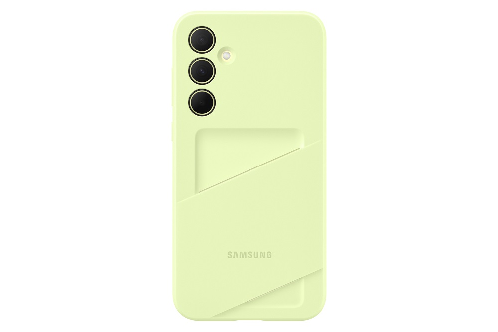 Etui Samsung Card Slot Case Galaxy A35 limonkowe