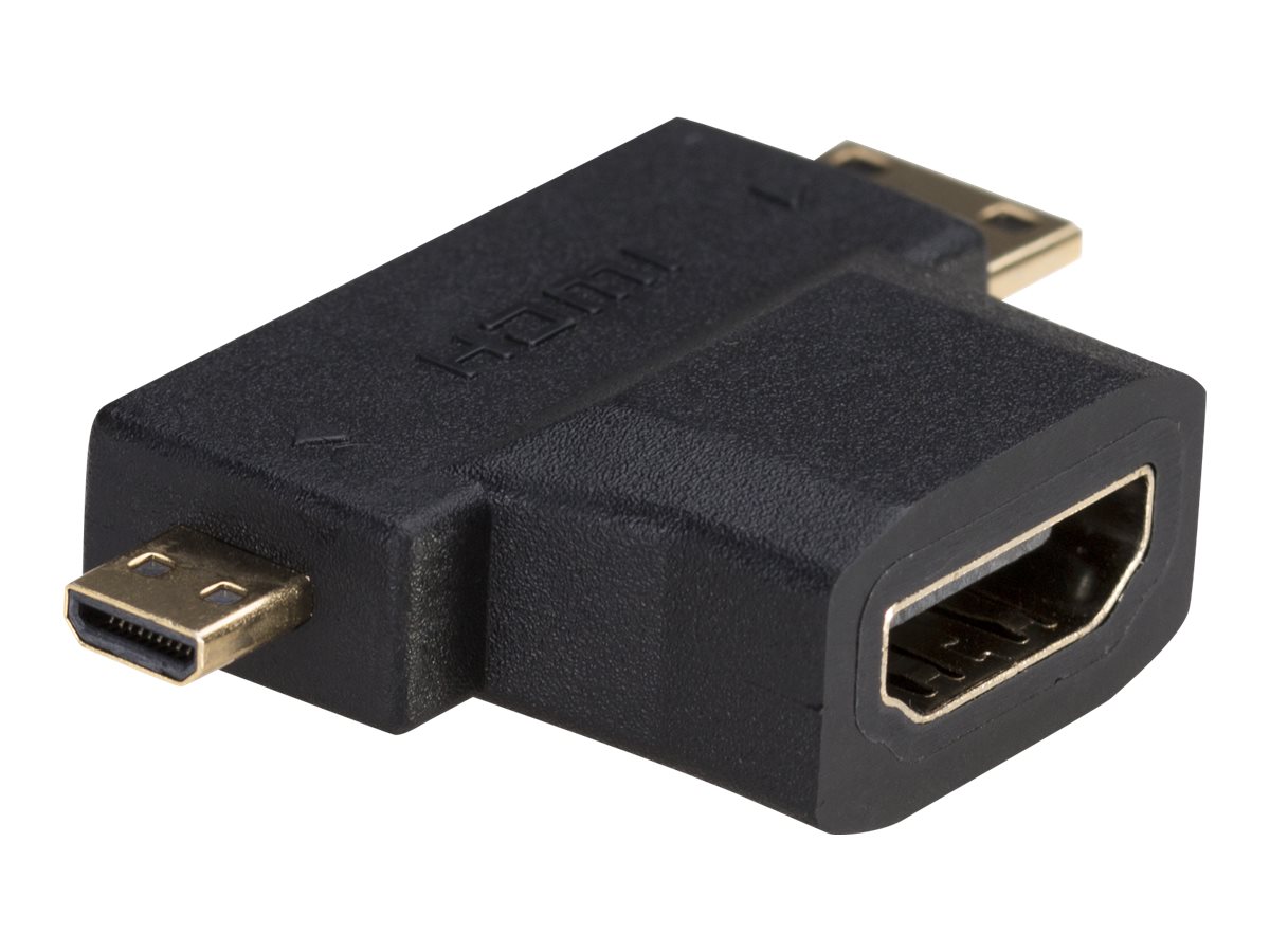 xyz - Adapter cyfrowy Akyga AK-AD-23 HDMI - miniHDMI+microHDMI F-M - abc