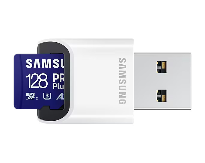 xyz - Karta pamięci microSD Samsung PRO Plus 2023 + czytnik 128GB - abc