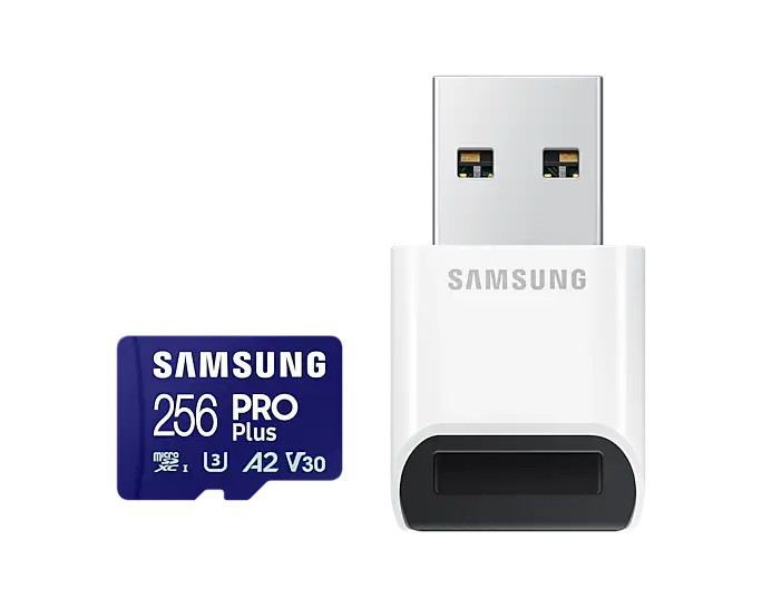 xyz - Karta pamięci microSD Samsung PRO Plus 2023 + czytnik 256GB - abc