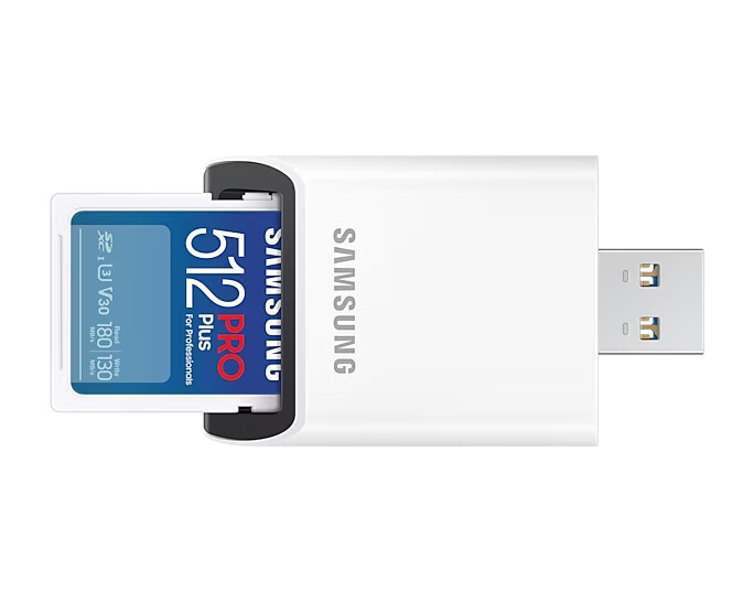 xyz - Karta pamięci SD Samsung PRO Plus 2023 + czytnik 512GB - abc