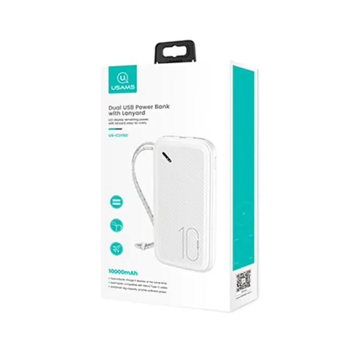 xyz - Powerbank Usams PB56 10000mAh biały - abc