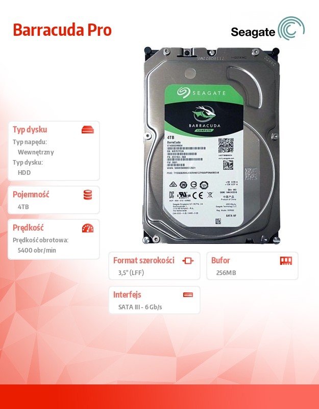 xyz - Seagate Barracuda Pro 4 TB 3,5'' 256 ST4000DM004 - abc