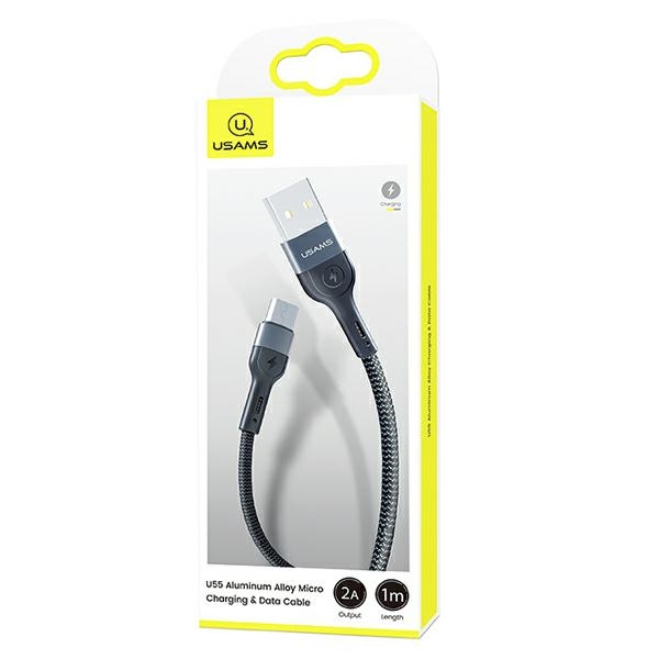 xyz - Pleciony kabel micro USB USAMS U55 SJ450USB01 (US-SJ450) 1m - abc