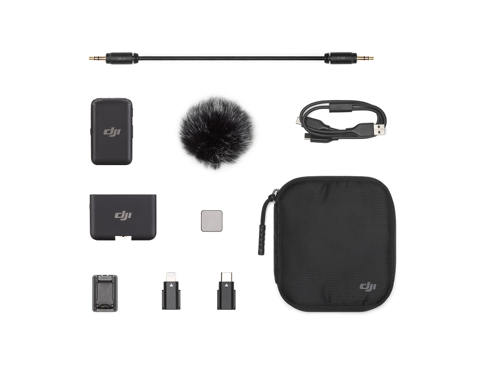 xyz - Bezprzewodowy system transmisji audio DJI Mic Basic (1TX+1RX) Czarny - abc