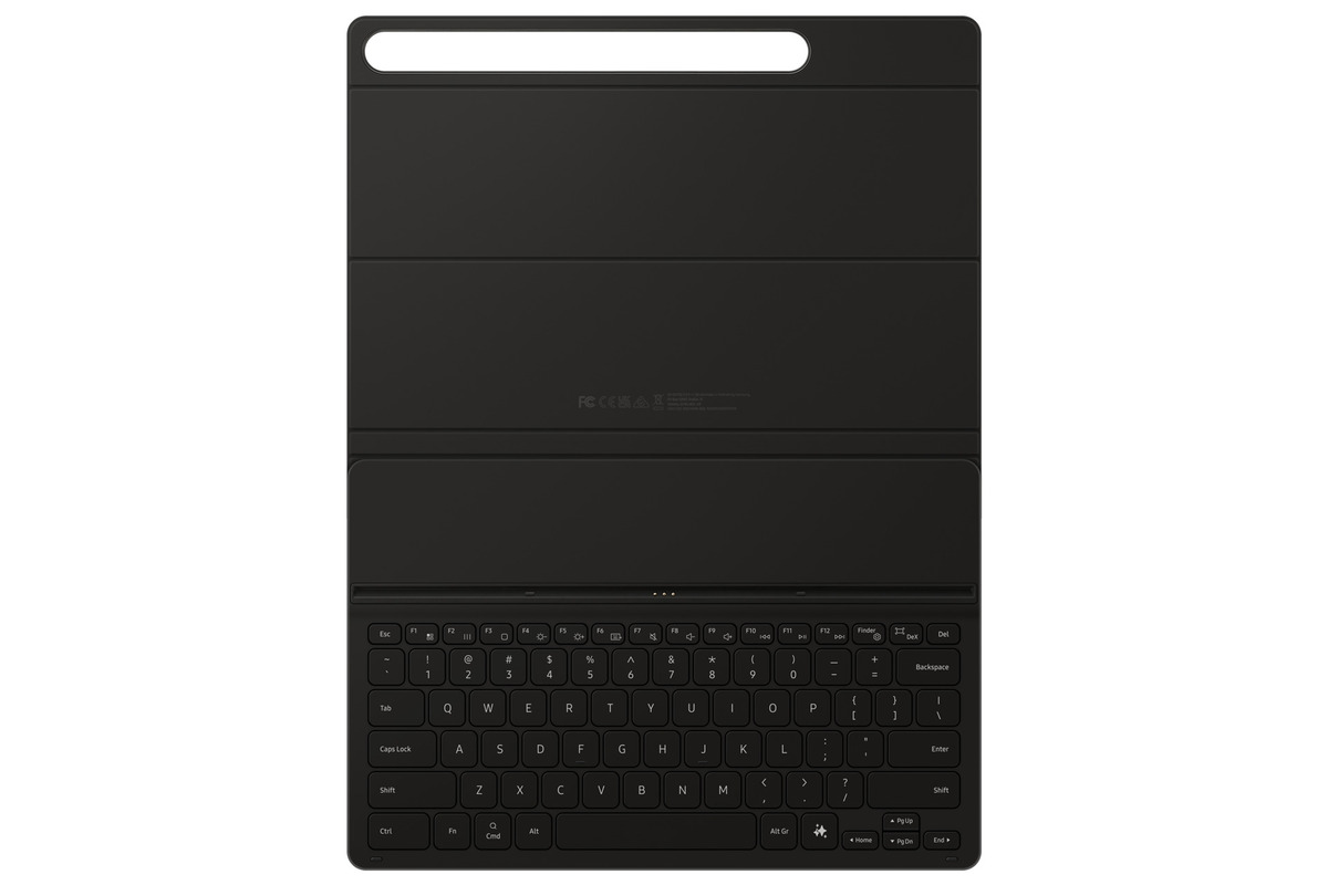 xyz - Etui Samsung Tab S10+ \/ S9+ \/ S9+ FE czarny\/black Book Cover Keyboard Slim - abc