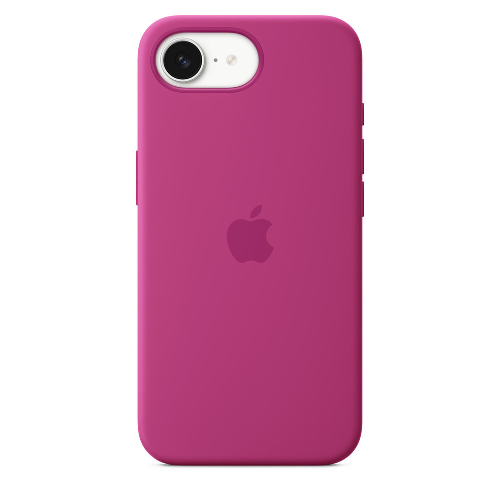 Etui Apple Silicone Case iPhone 16e żywy róż