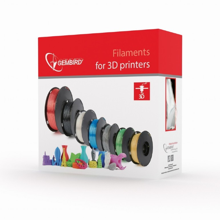 xyz - Gembird Filament drukarki 3D ABS/1.75 mm/1kg/czarny - abc