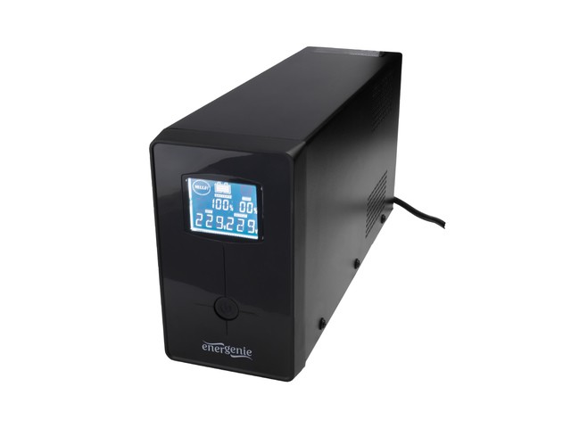 xyz - Zasilacz awaryjny UPS ENERGENIE L-INT 650VA 2XIEC 1XSCHUKO 230V RJ11 LCD - otwarte opakowanie - abc