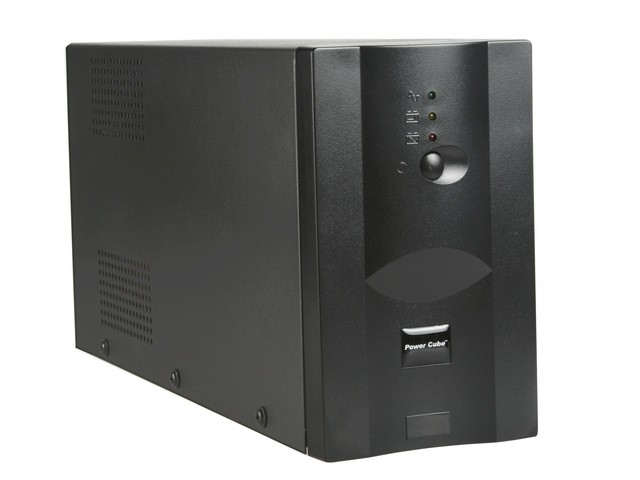 xyz - UPS GEMBIRD POWER CUBE 1200VA AVR 3xIEC320 USB RJ11 czarny - abc