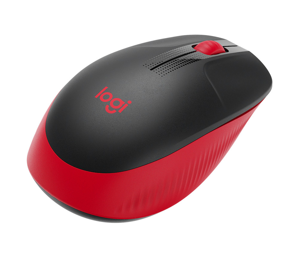 xyz - Myszka bezprzewodowa LOGITECH M190  czerwona - abc