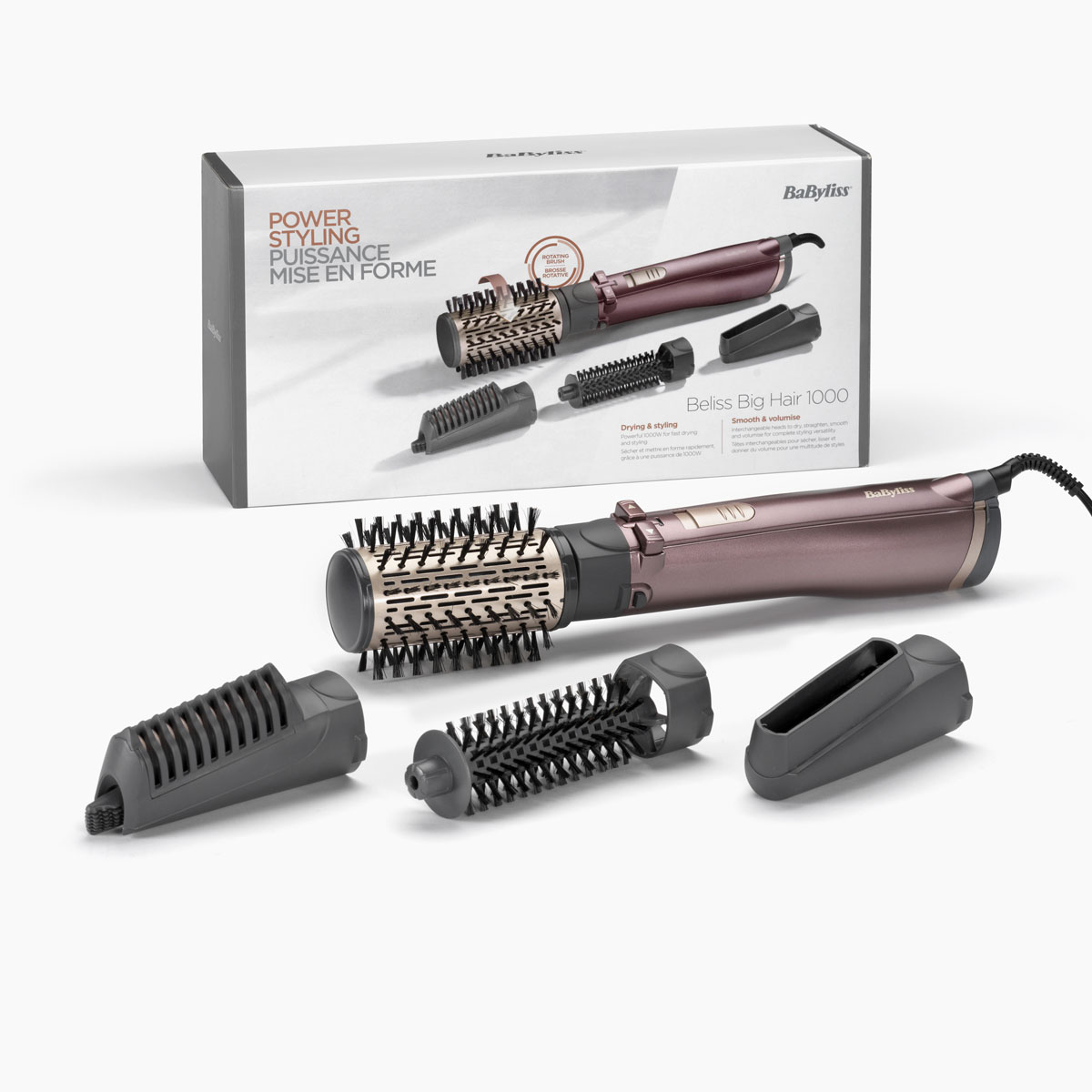 xyz - Suszarko-lokówka BaByliss Powerful Air Styling czarno-fioletowa - abc