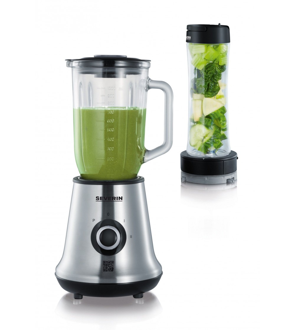 xyz - Blender kielichowy "Mix and Go" SEVERIN SM 3737 500W Czarno-srebrny - abc