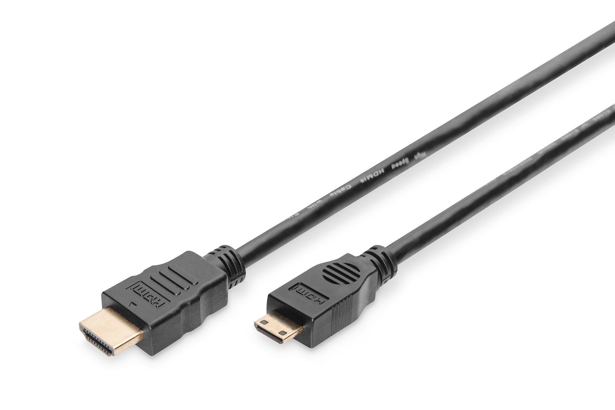 xyz - Kabel HDMI ASSMANN HDMI C (mini)/M - HDMI A/M 2m - abc