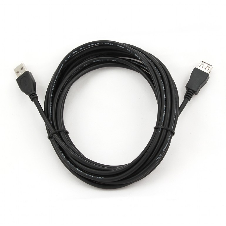 xyz - Kabel Gembird ( USB A - USB A F-M 4.5m czarny ) - abc