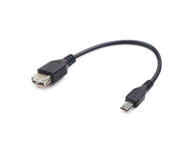 xyz - Kabel USB  Gembird micro USB BM->AF USB 2.0 15cm otg długi wtyk - abc